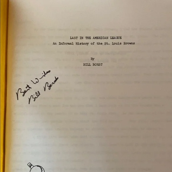The St Louis Browns Baseball Book by Bill Borst (Signed) - Picture 3 of 4